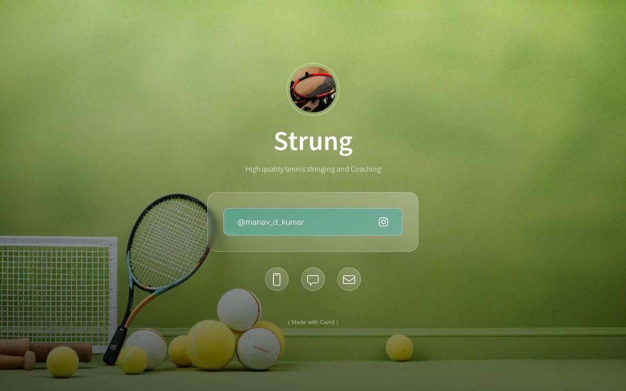 Carrd profile picture for @strung